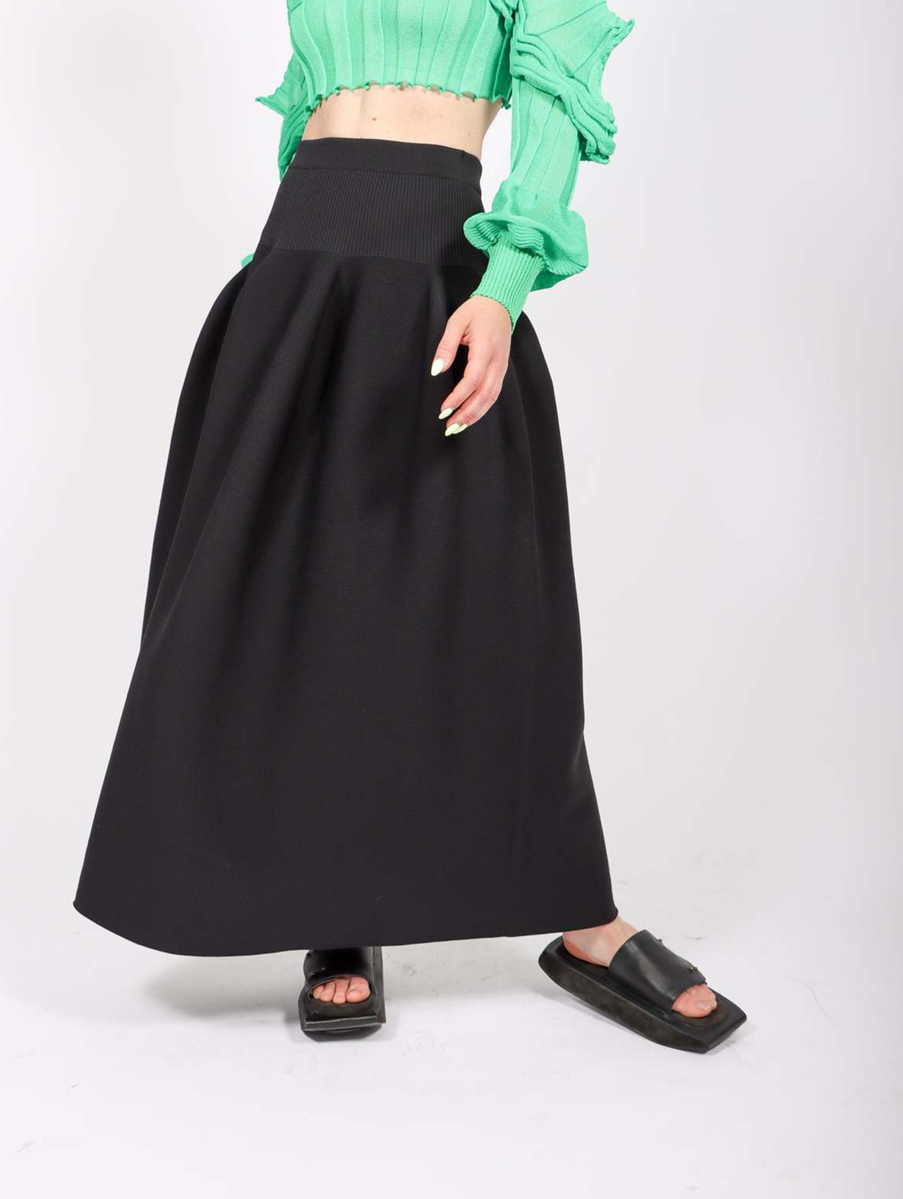 CFCL Black Pottery Skirt