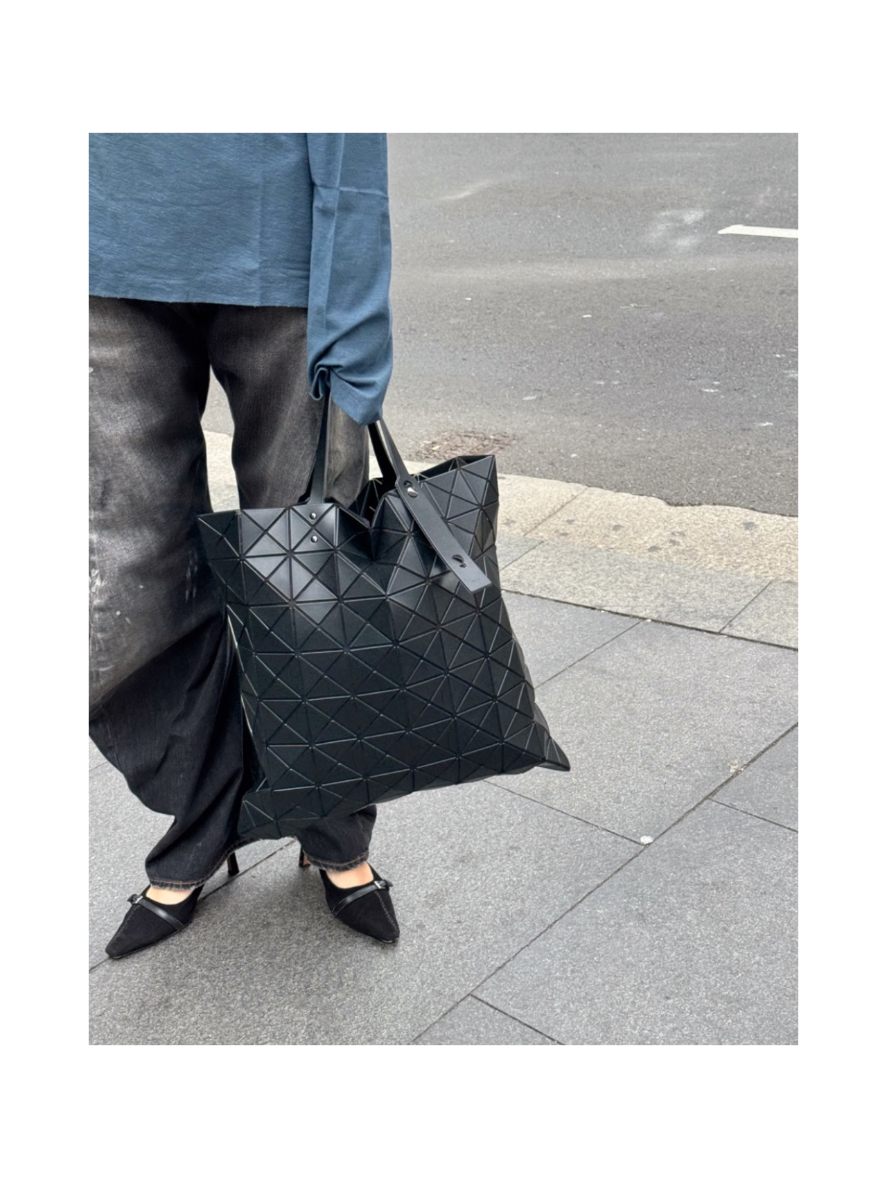 Bao Bao Issey Miyake Matte Black Lucent Pro Tote