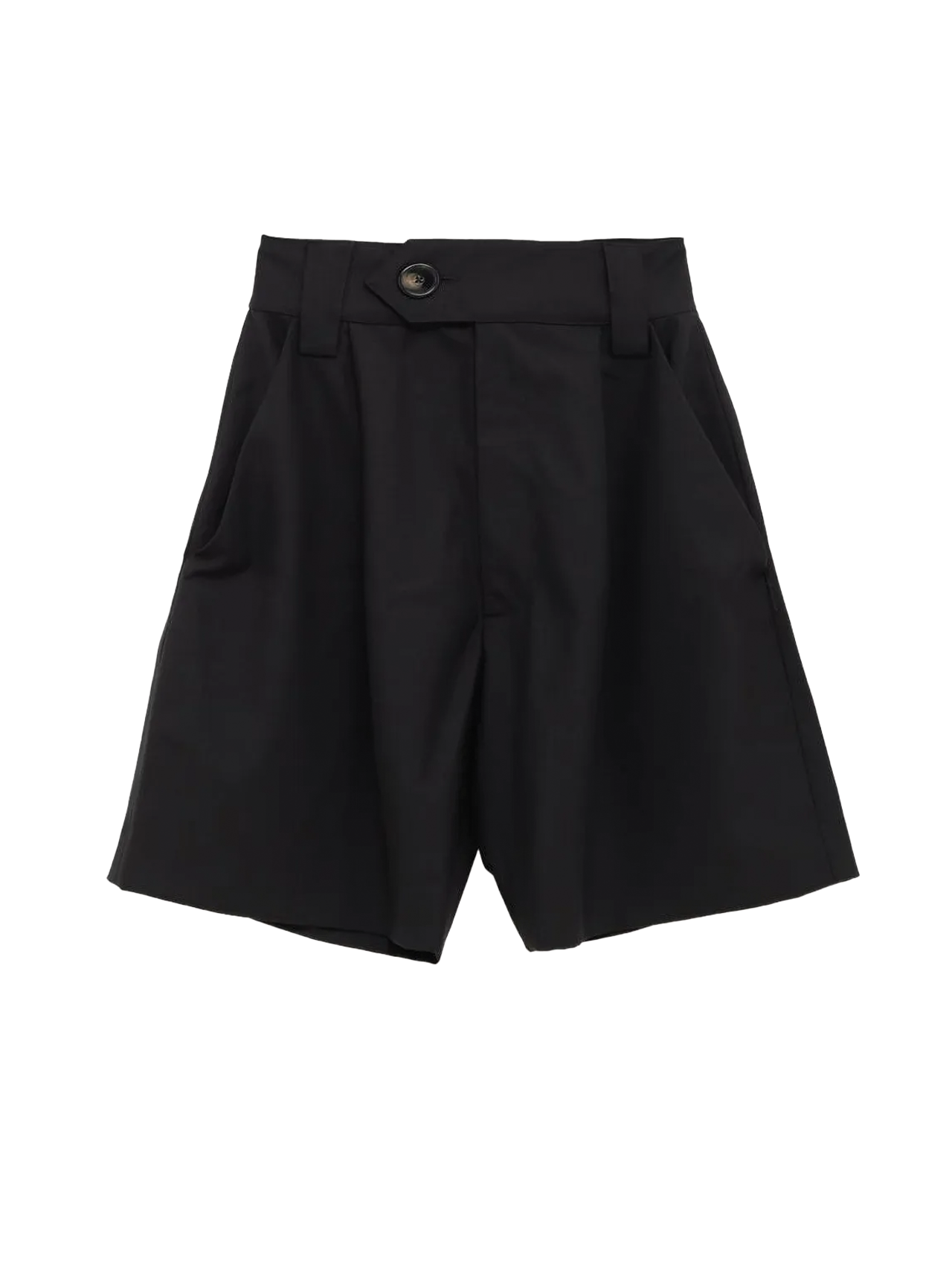 Vaquera Black Baby Suiting Shorts