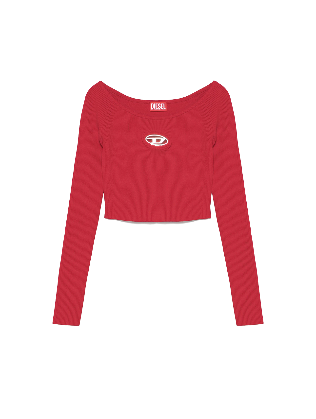 Diesel Red Off The Shoulder Top M-Vera-Ls