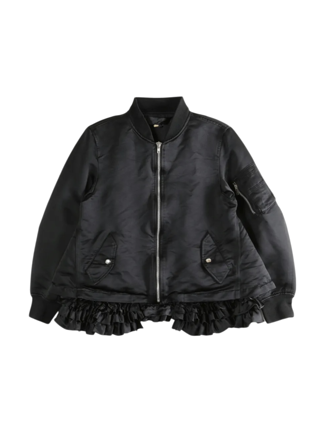 CDG CDG Black Under Frill Bomber Jacket