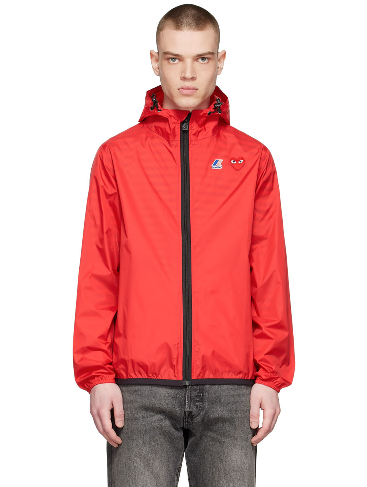CDG Play x K-Way Red Edition Jacket