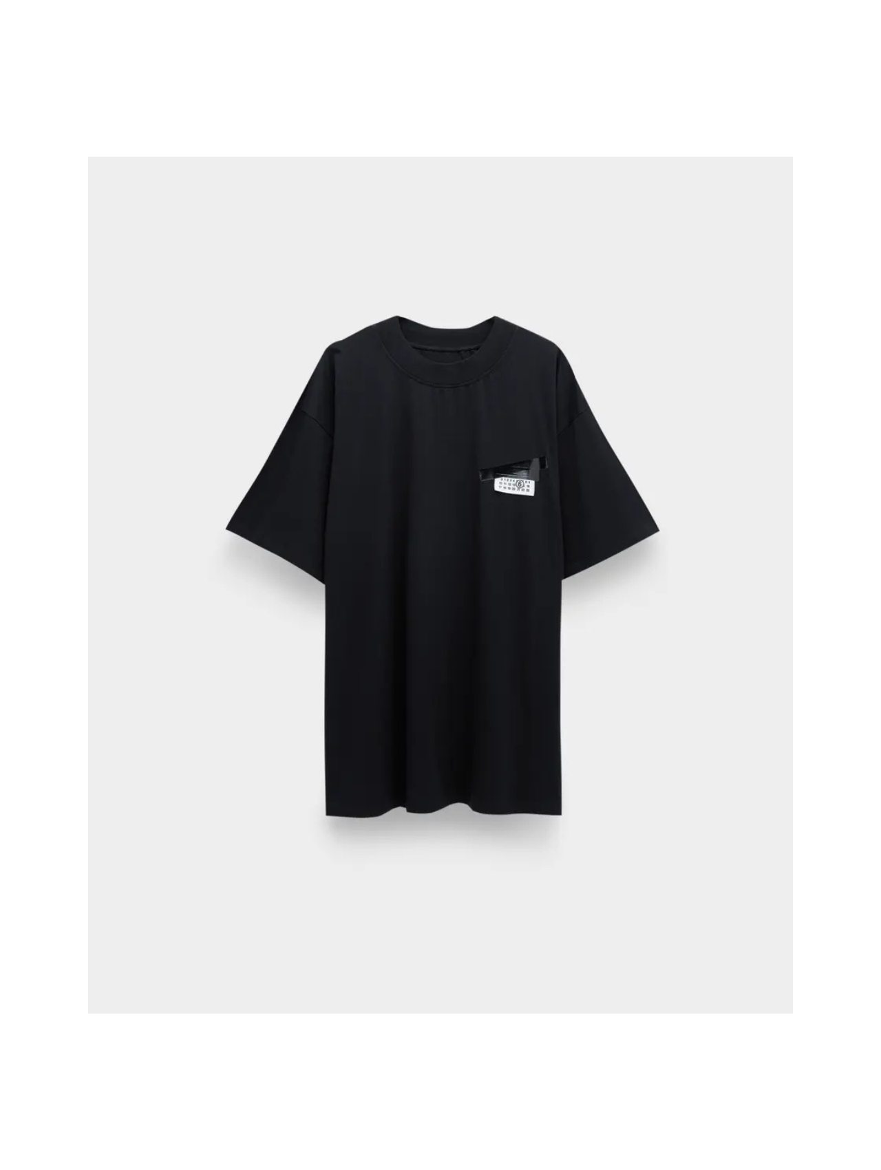 MM6 Black Taped Logo Oversize Tshirt