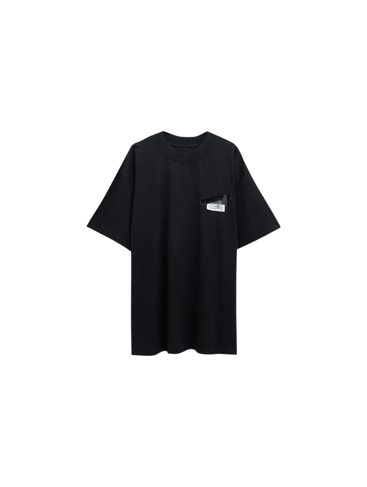 MM6 Black Taped Logo Oversize Tshirt