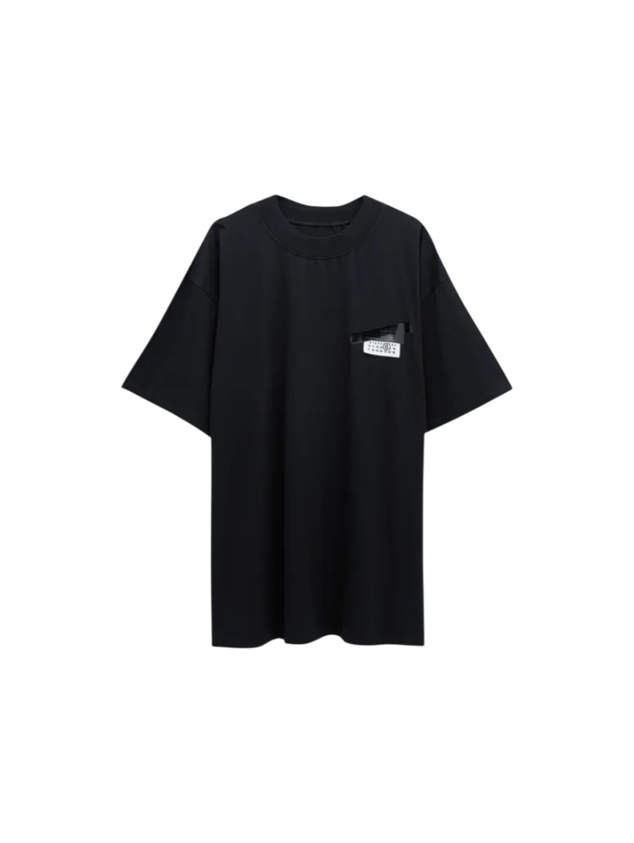 MM6 Black Taped Logo Oversize Tshirt