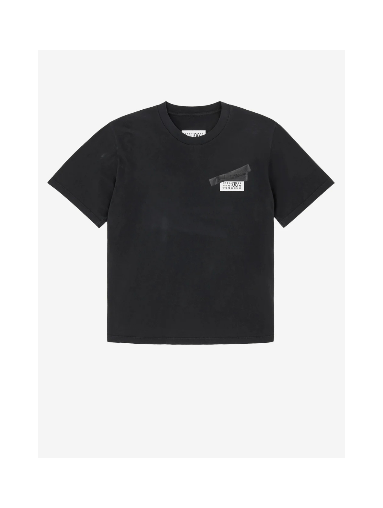 MM6 Black Taped Logo Tshirt