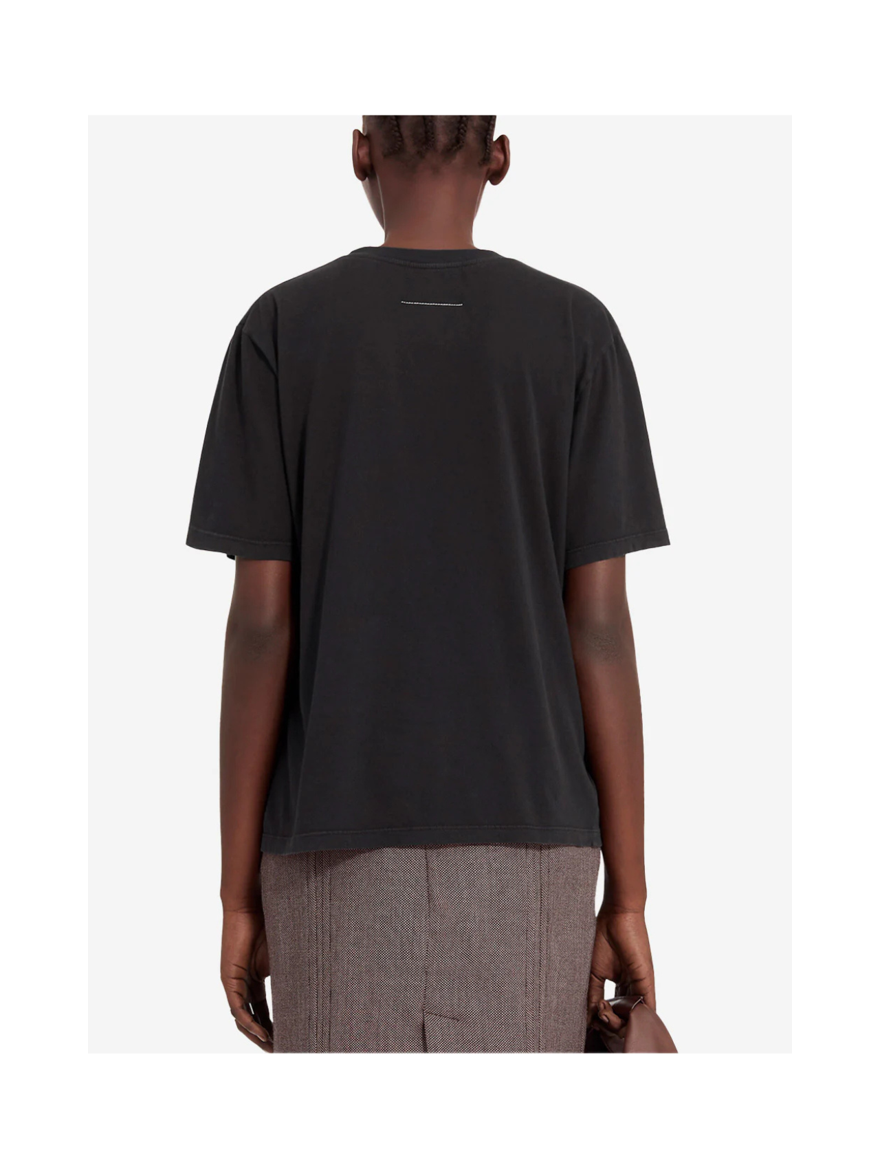 MM6 Black Taped Logo Tshirt