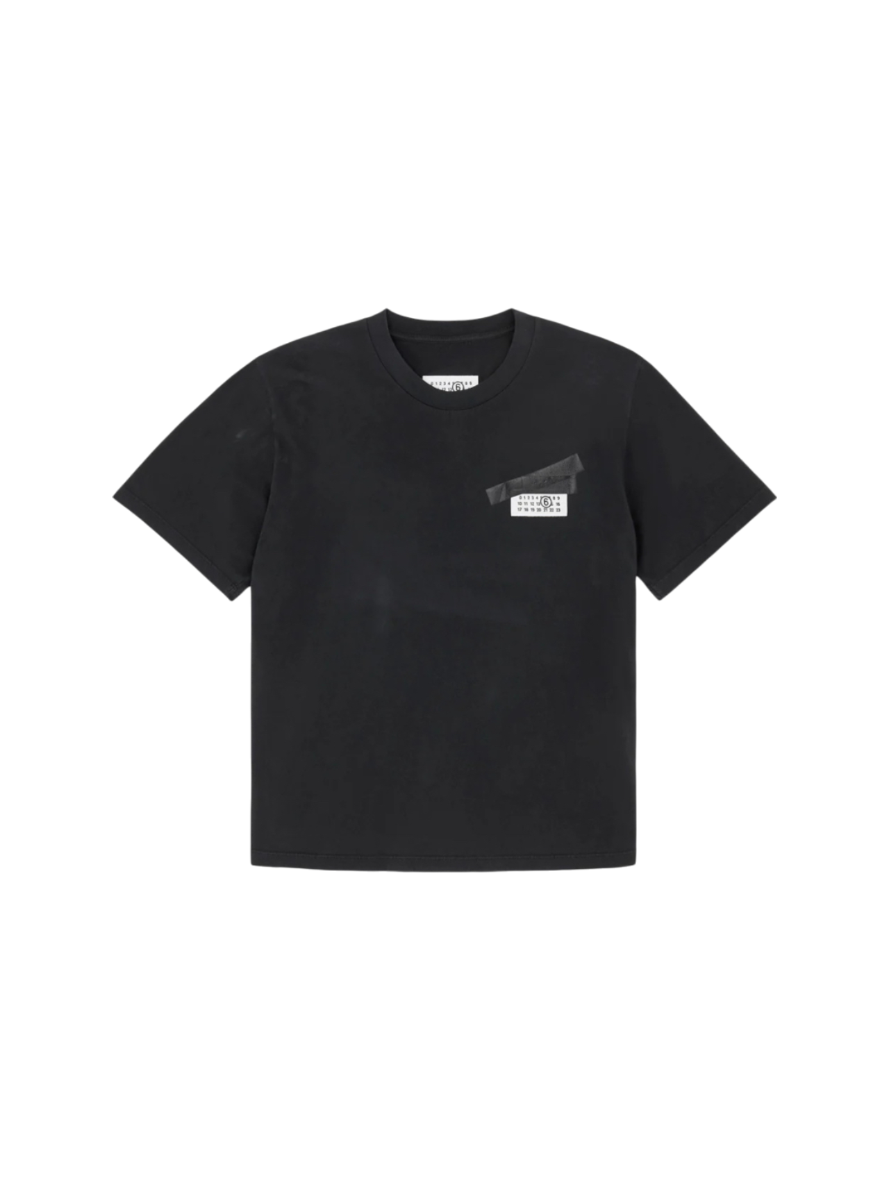 MM6 Black Taped Logo Tshirt