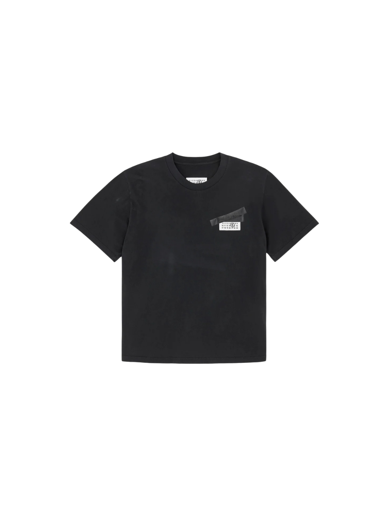 MM6 Black Taped Logo Tshirt