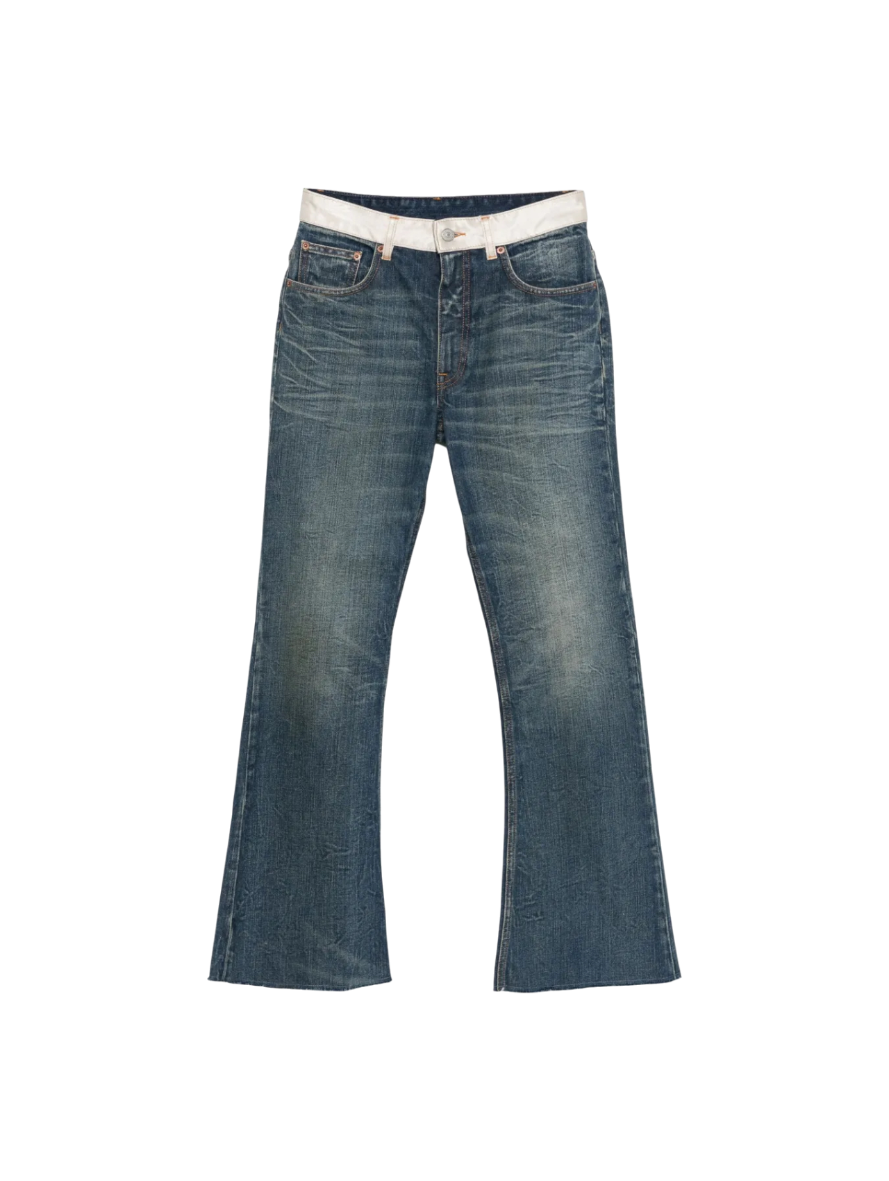 MM6 Blue Boot Cut Pants