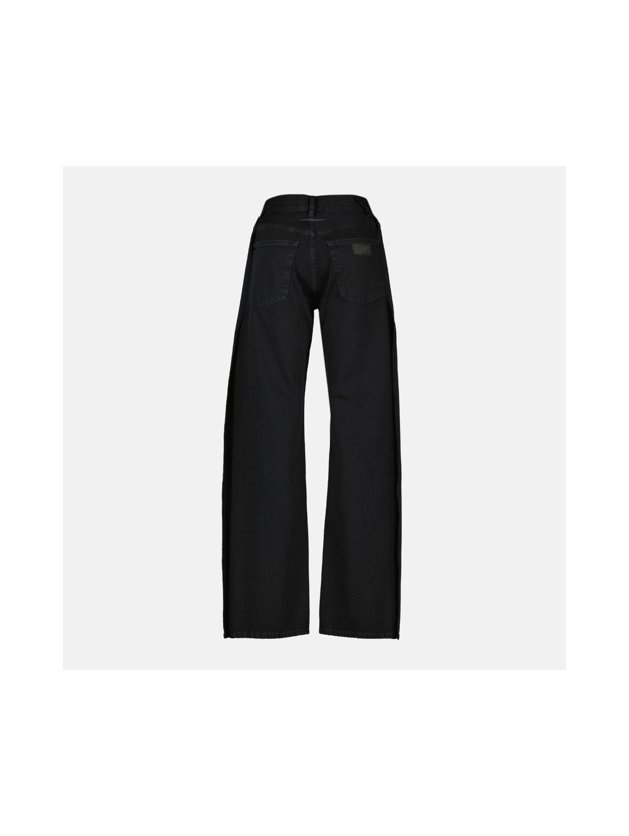 MM6 Black Side Panel Pants