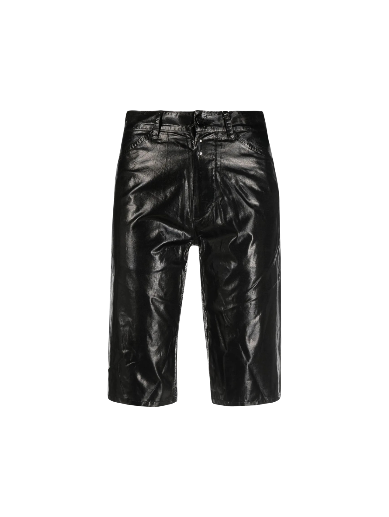 MM6 Black Coated Shorts