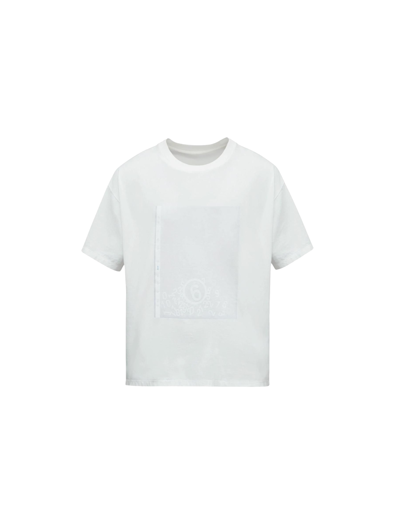 MM6 White Sealed Logo Tshirt