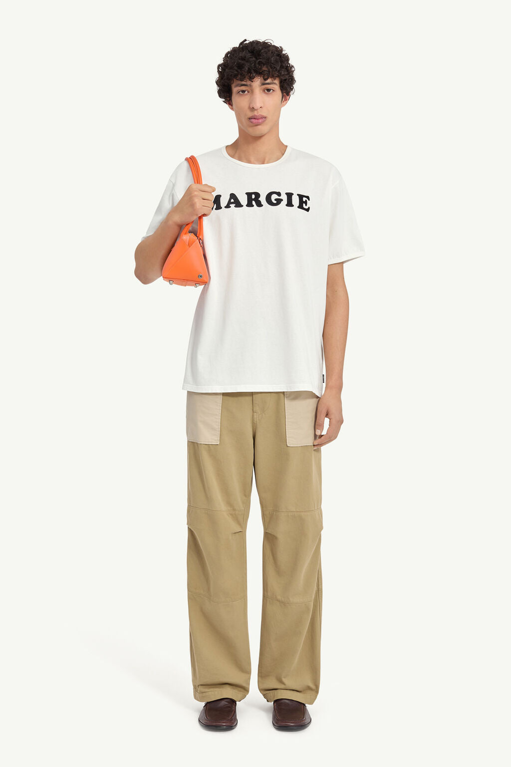 MM6 Khaki Contrast Workwear Pants