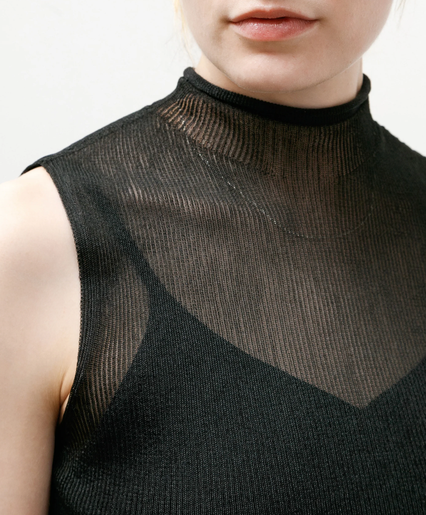 CFCL Portrait Lucent Sleeveless Top