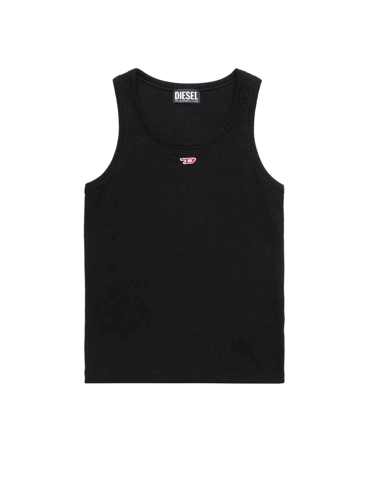 Diesel Black T-Anky D  logo-appliqué tank top