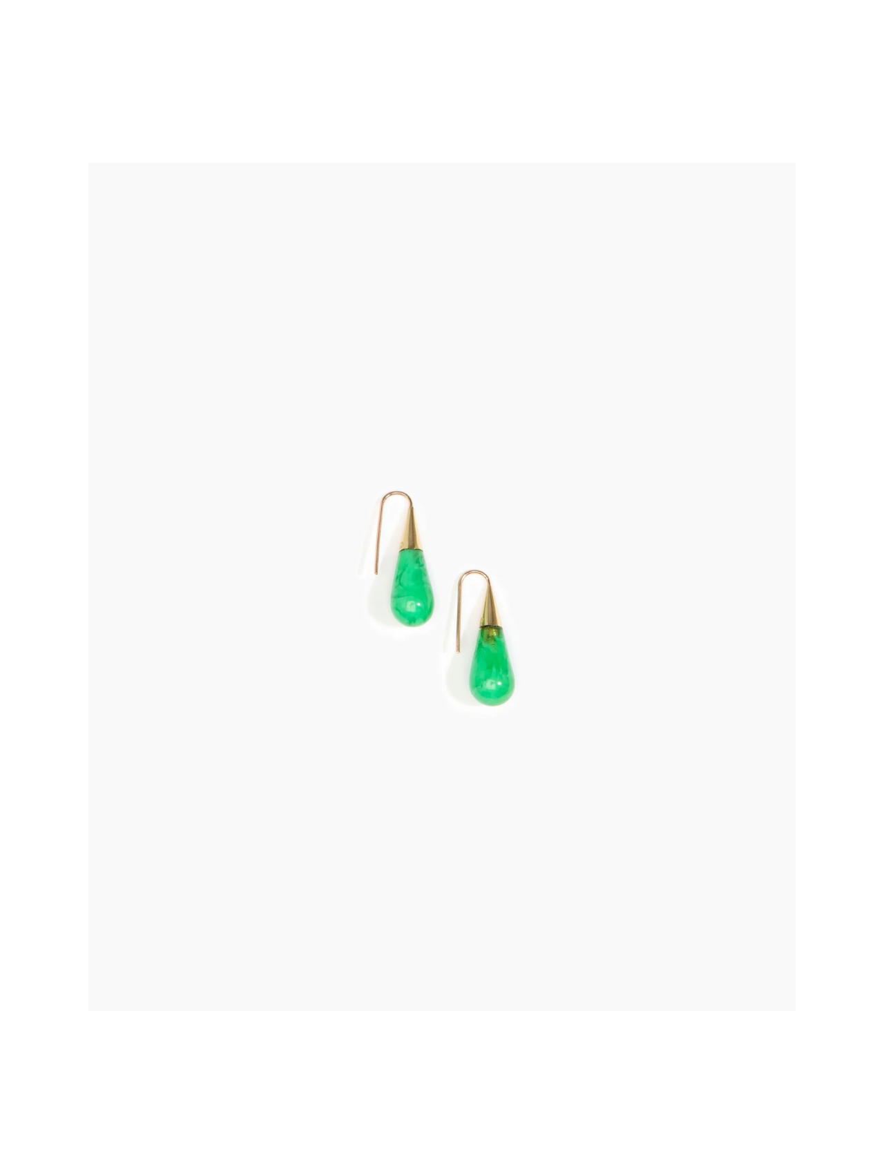 Dinosaur Designs Leaf Dew Drop Earrings