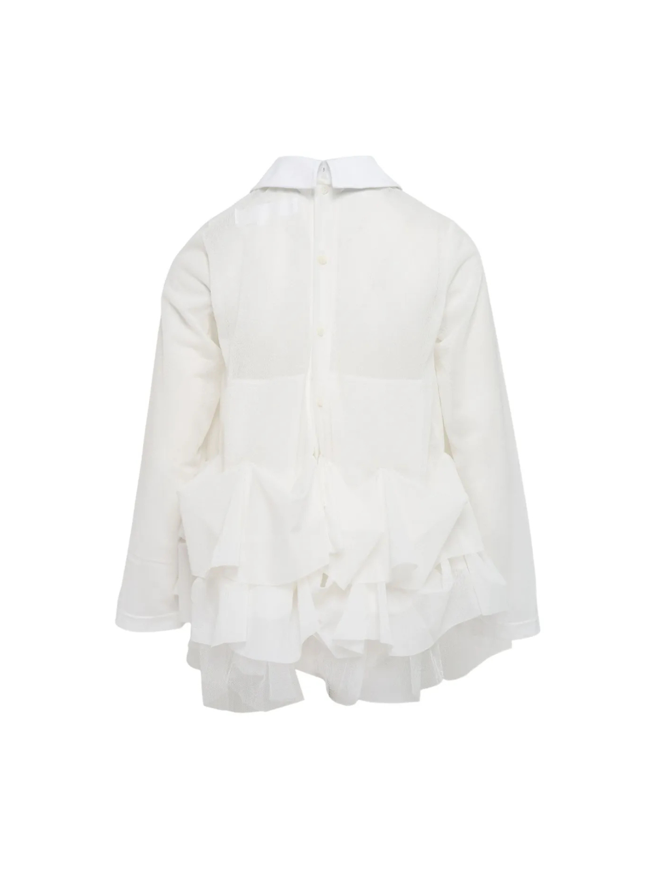 CDG TAO Off White Ruffled Shirt Tshirt