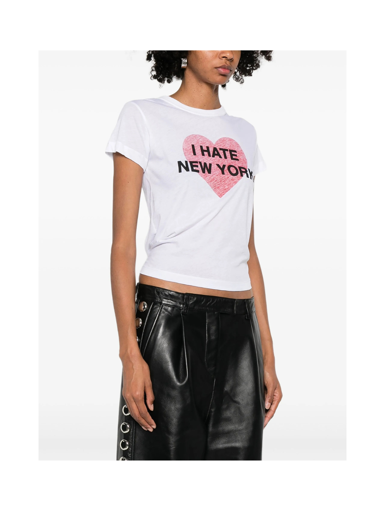 Vaquera White I Hate NY Tshirt