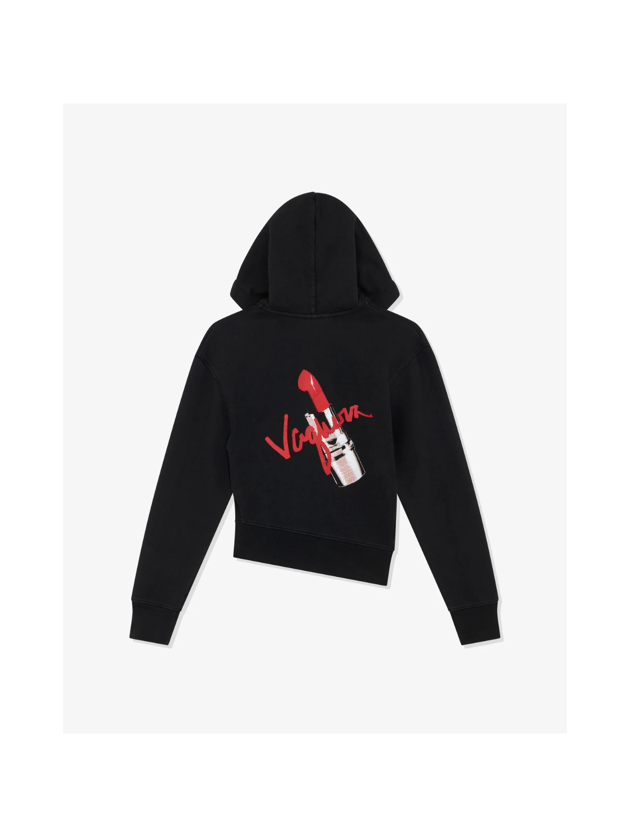 Vaquera Black Twisted Hoodie Jumper