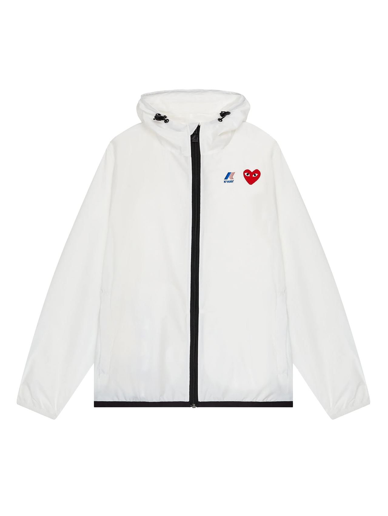 CDG Play x K-Way White Edition Jacket
