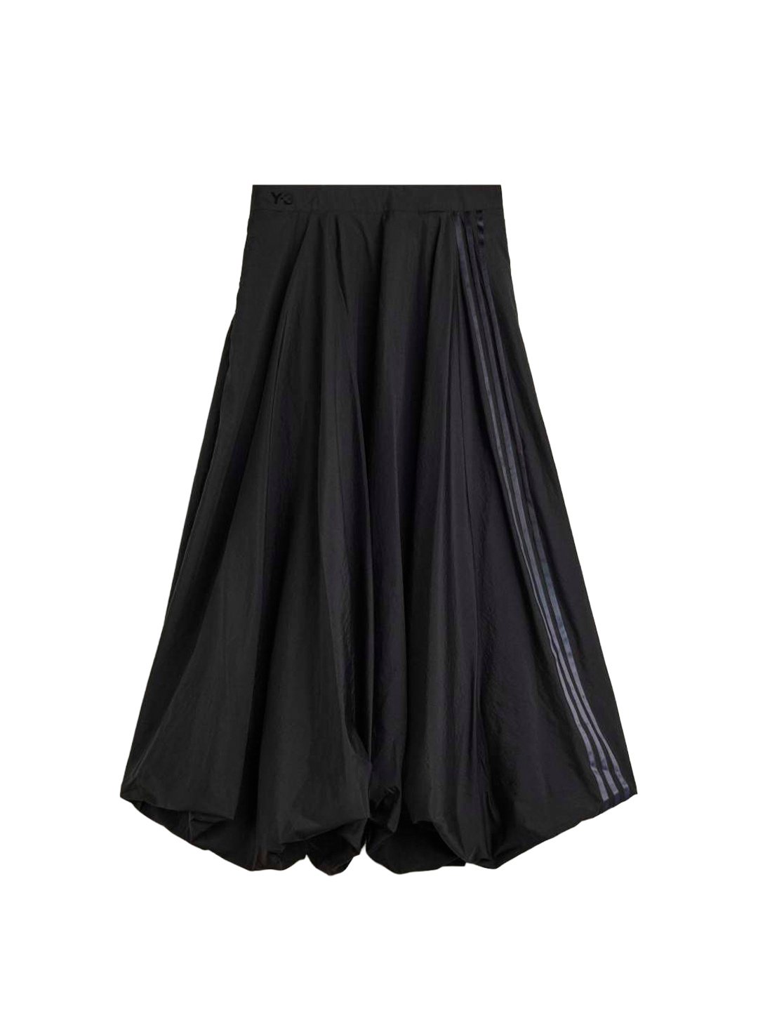 Y-3 Gradient 3-Stripes Nylon Balloon Skirt