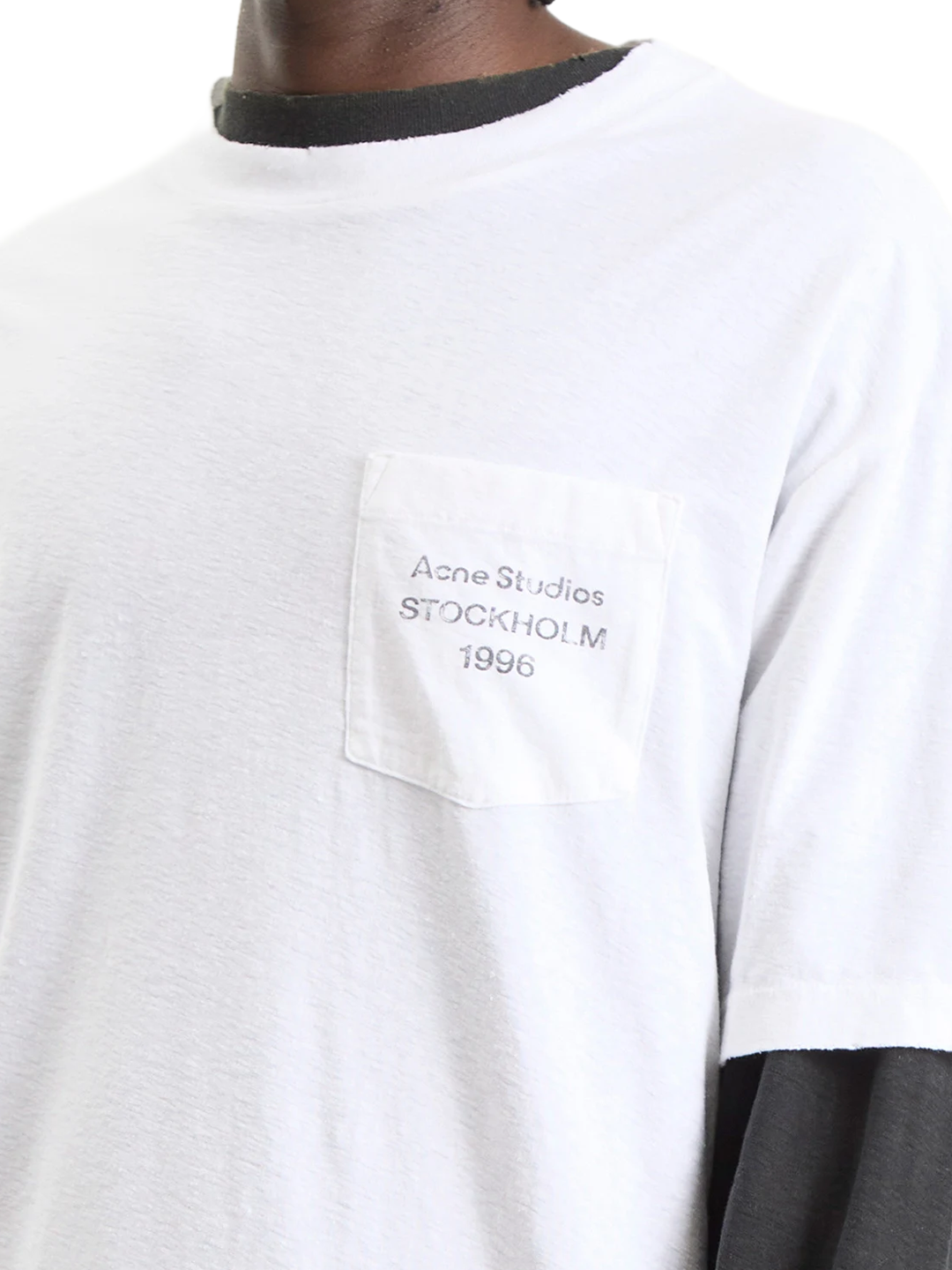 Acne Studios Optic White Logo Short-sleeve Tshirt