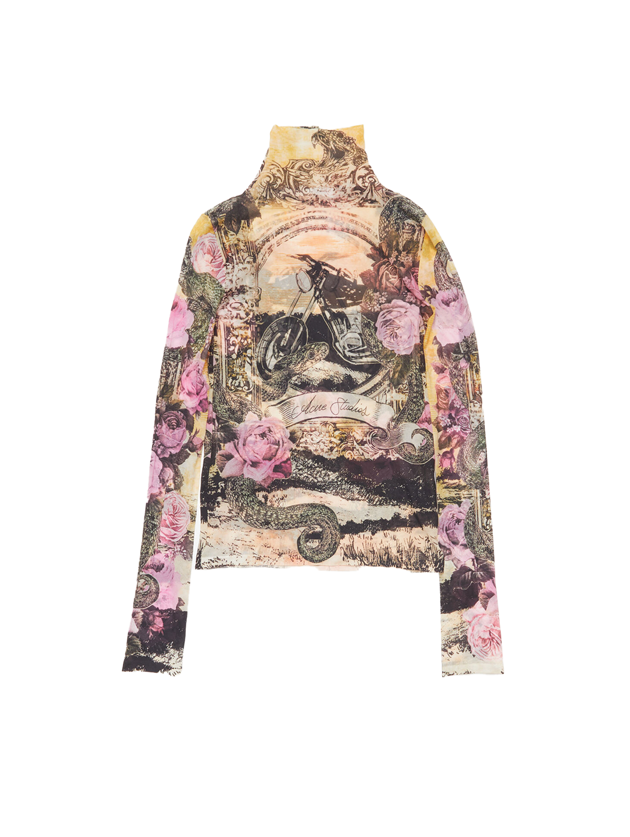 Acne Studios Pink Printed Seamless Longsleeve