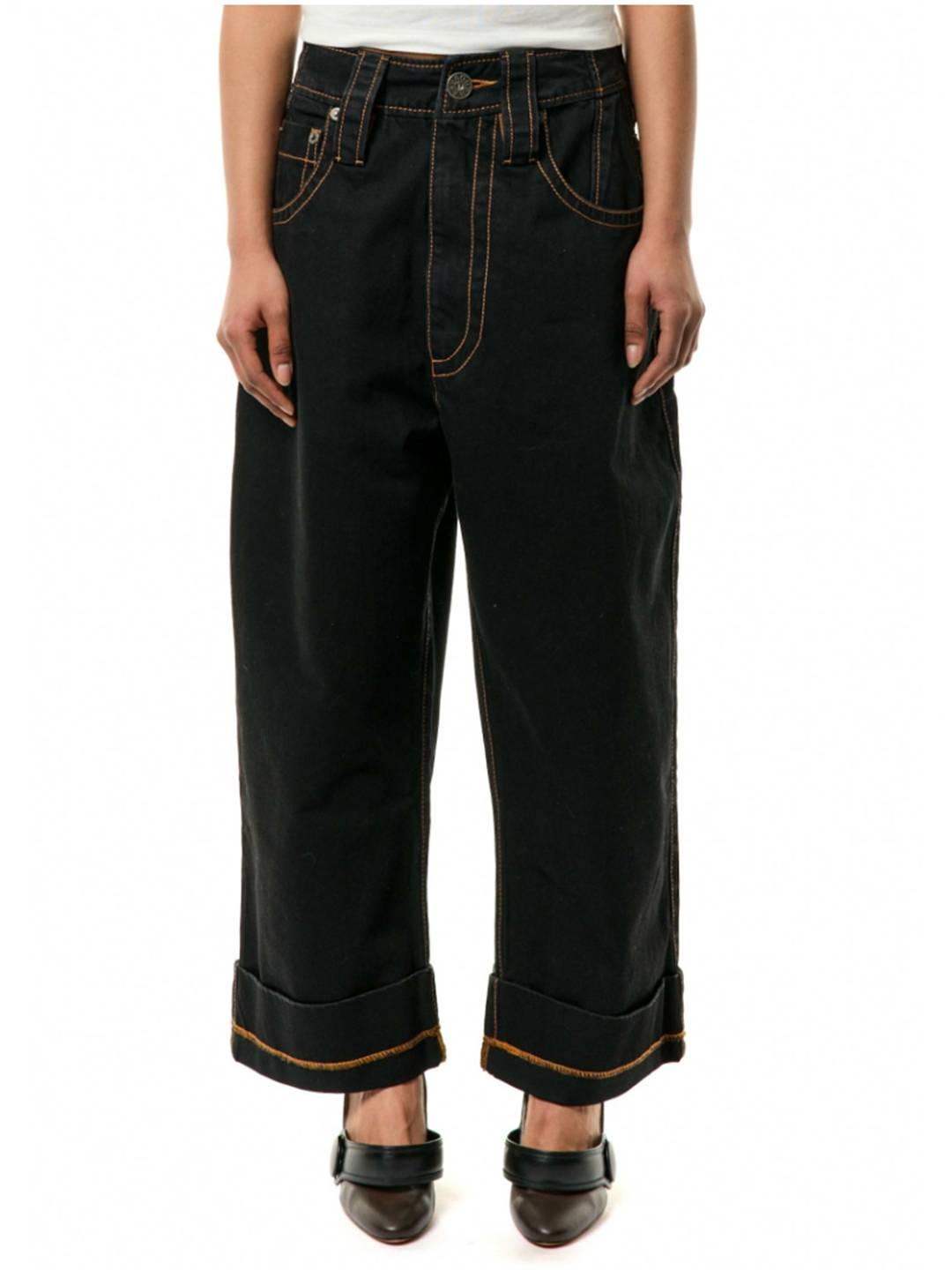 Vaquera Black Baggy Baby Jeans