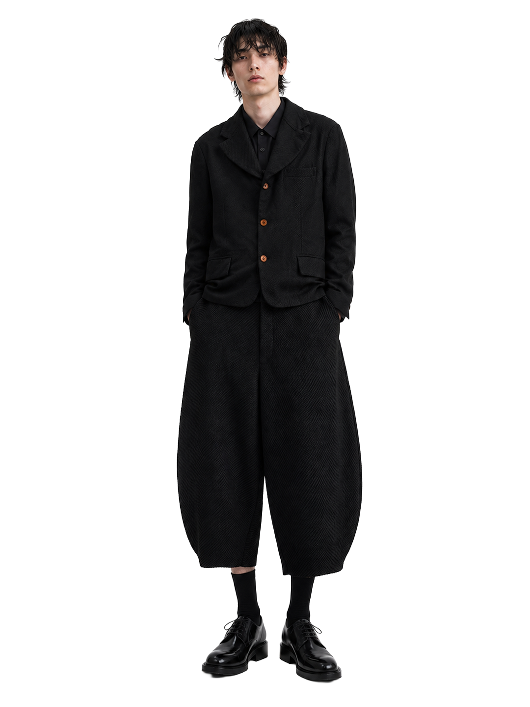 CDG Homme Plus Black Balloon Pants