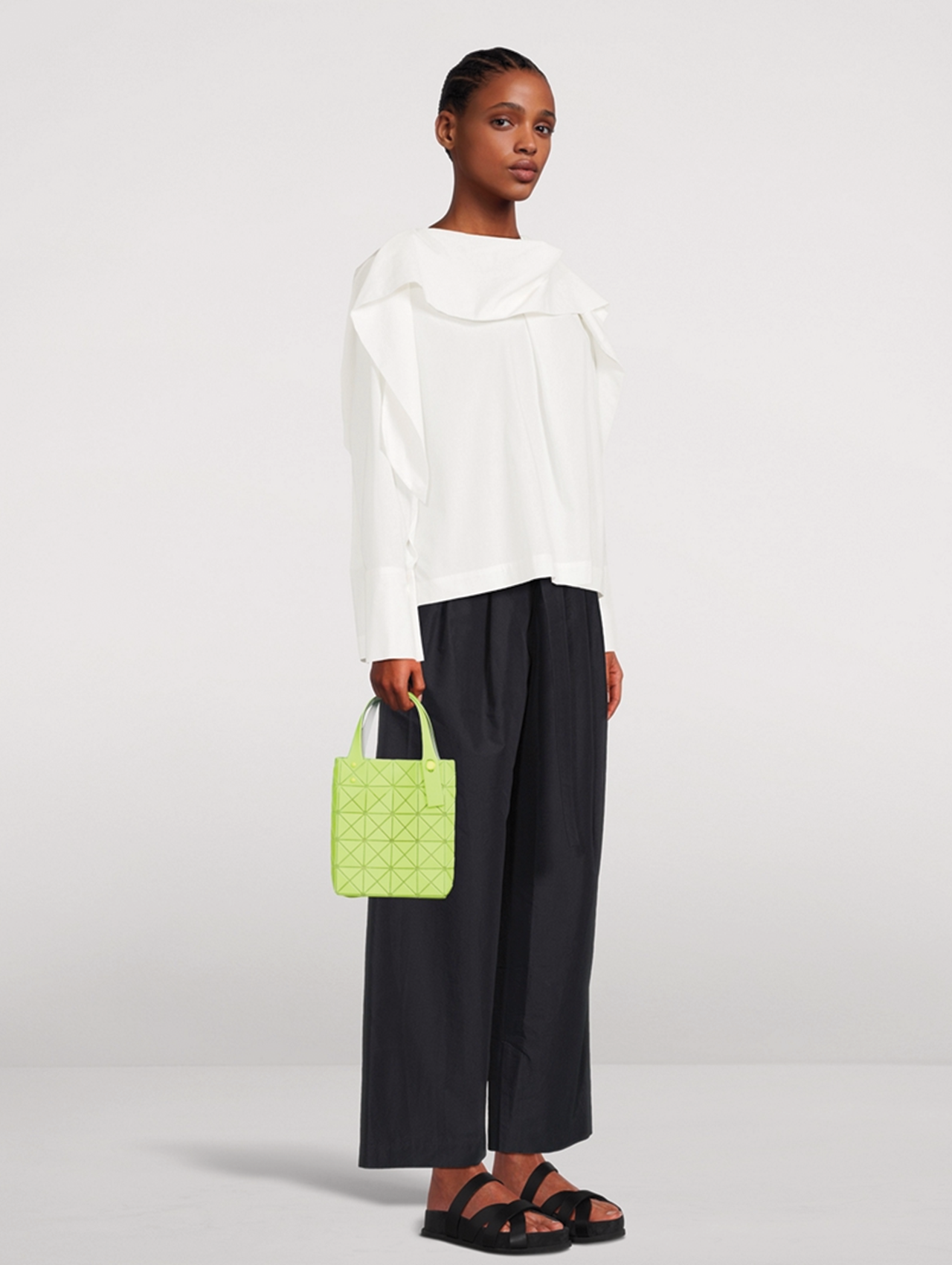 Bao Bao Issey Miyake Yellow Green Mini Prism Plus Tote