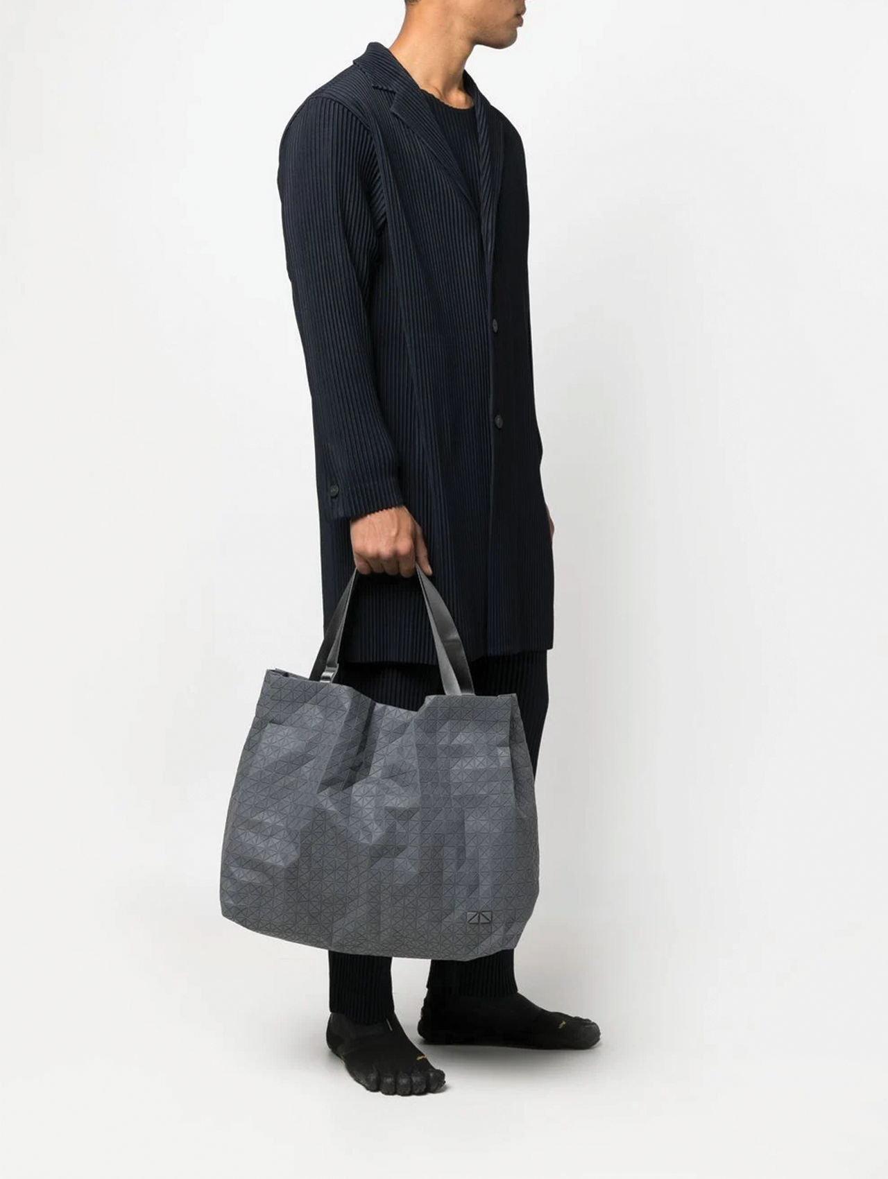 Bao Bao Issey Miyake Grey One Tone Cart Tote