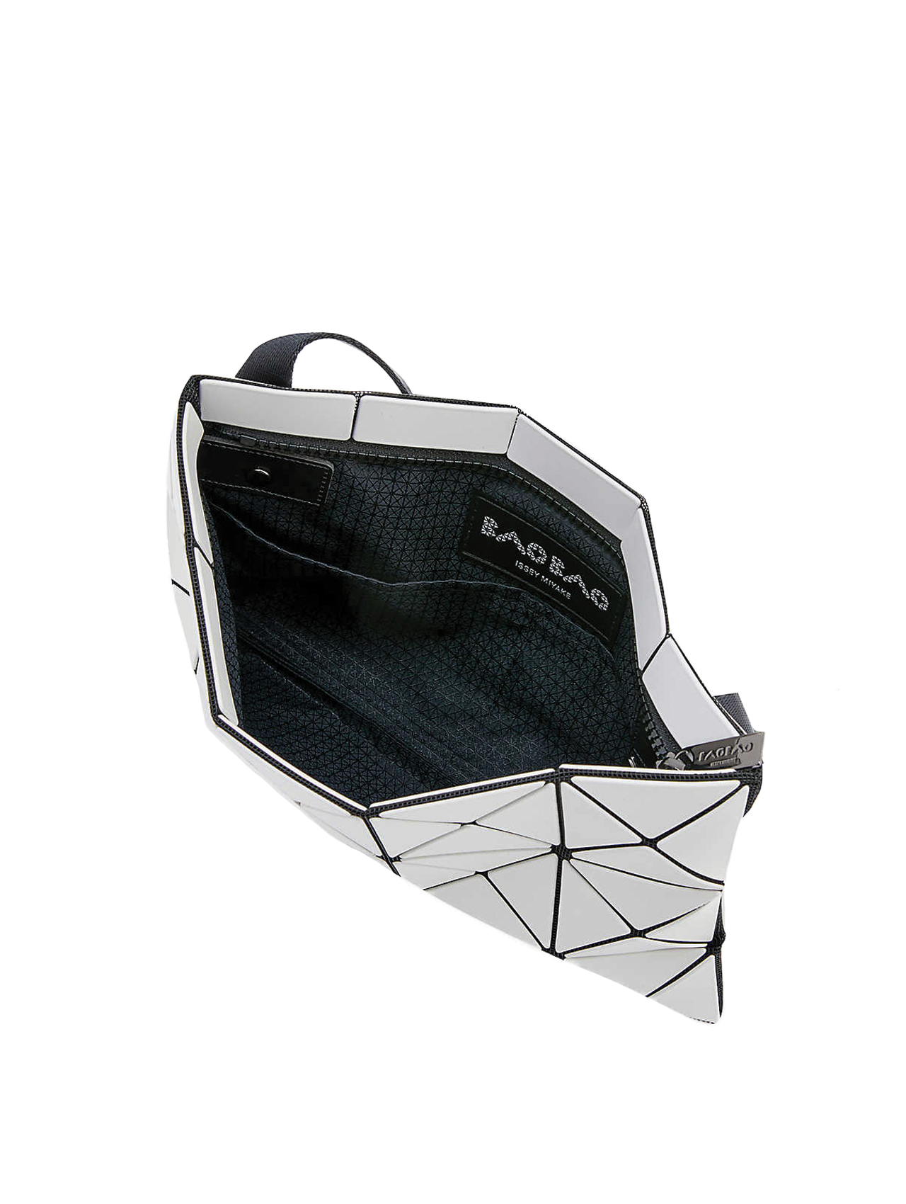 Bao Bao Issey Miyake Matte Light Grey Lucent Shoulder Bag