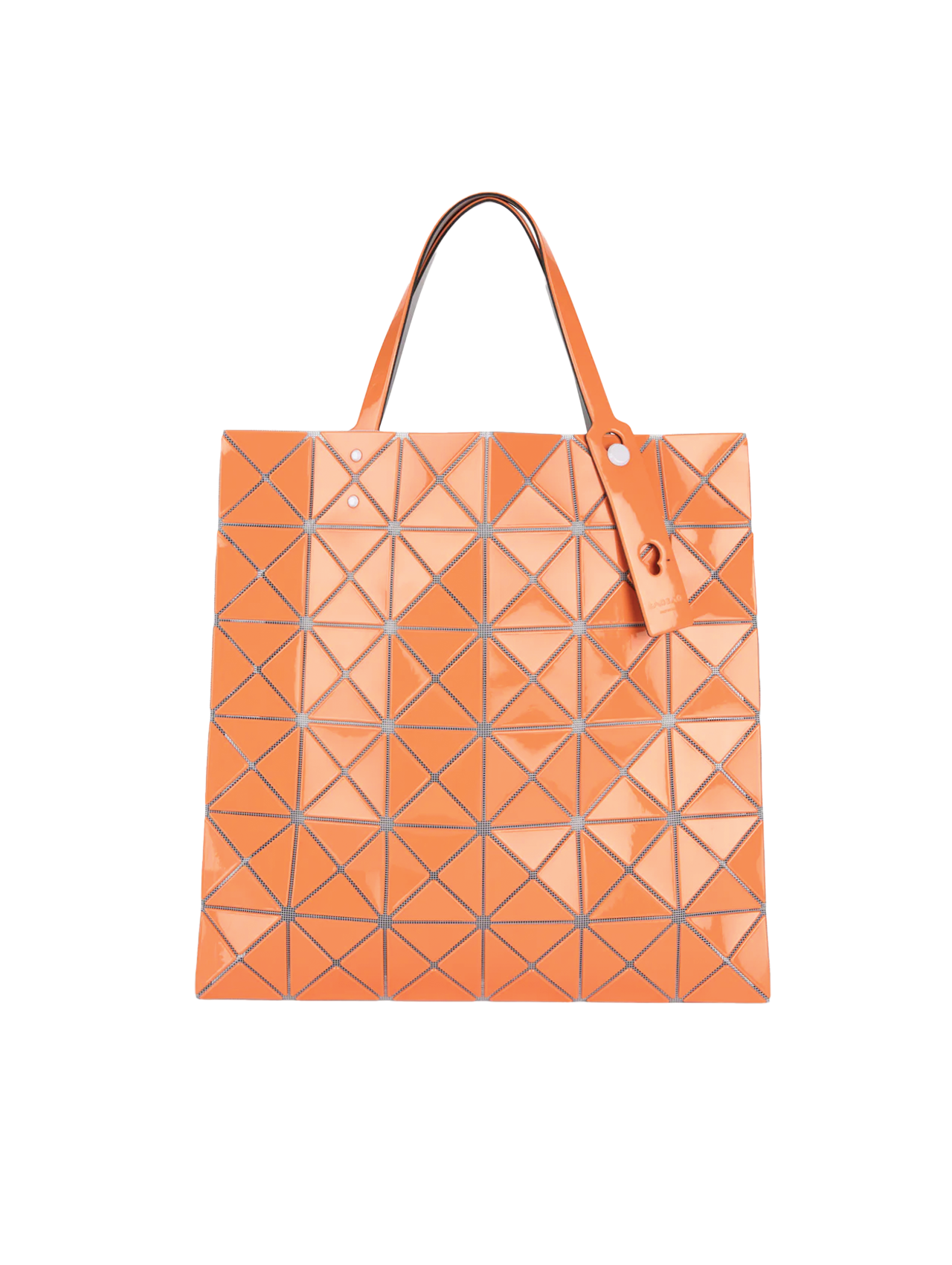 Bao Bao Issey Miyake Orange Lucent Gloss Tote