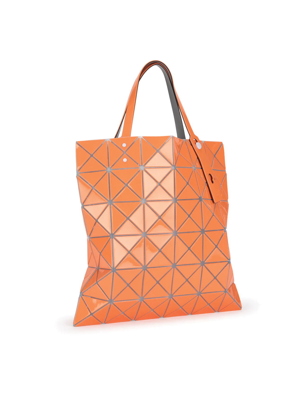 Bao Bao Issey Miyake Orange Lucent Gloss Tote