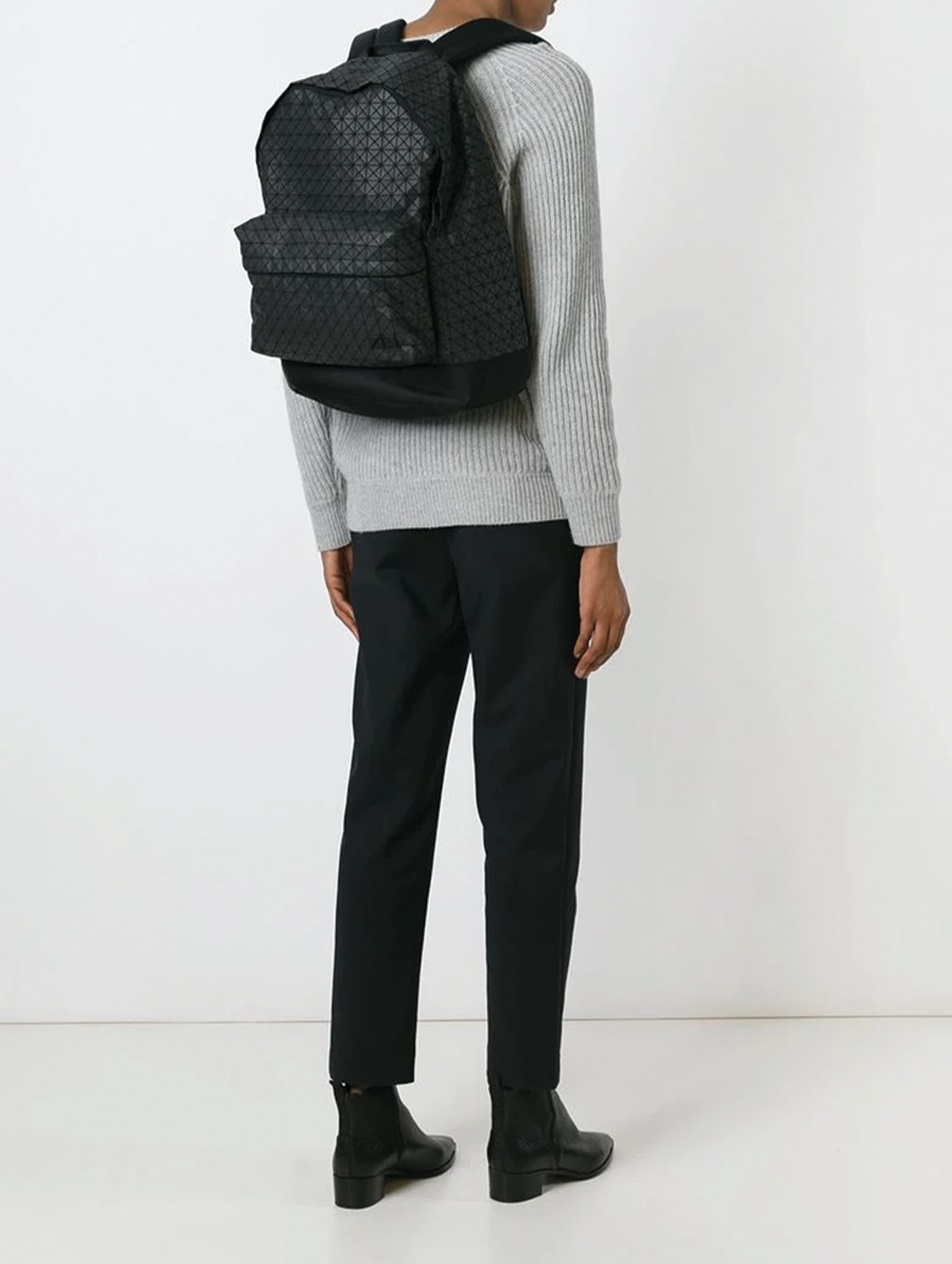 Bao Bao Issey Miyake Matte Black Cart Backpack