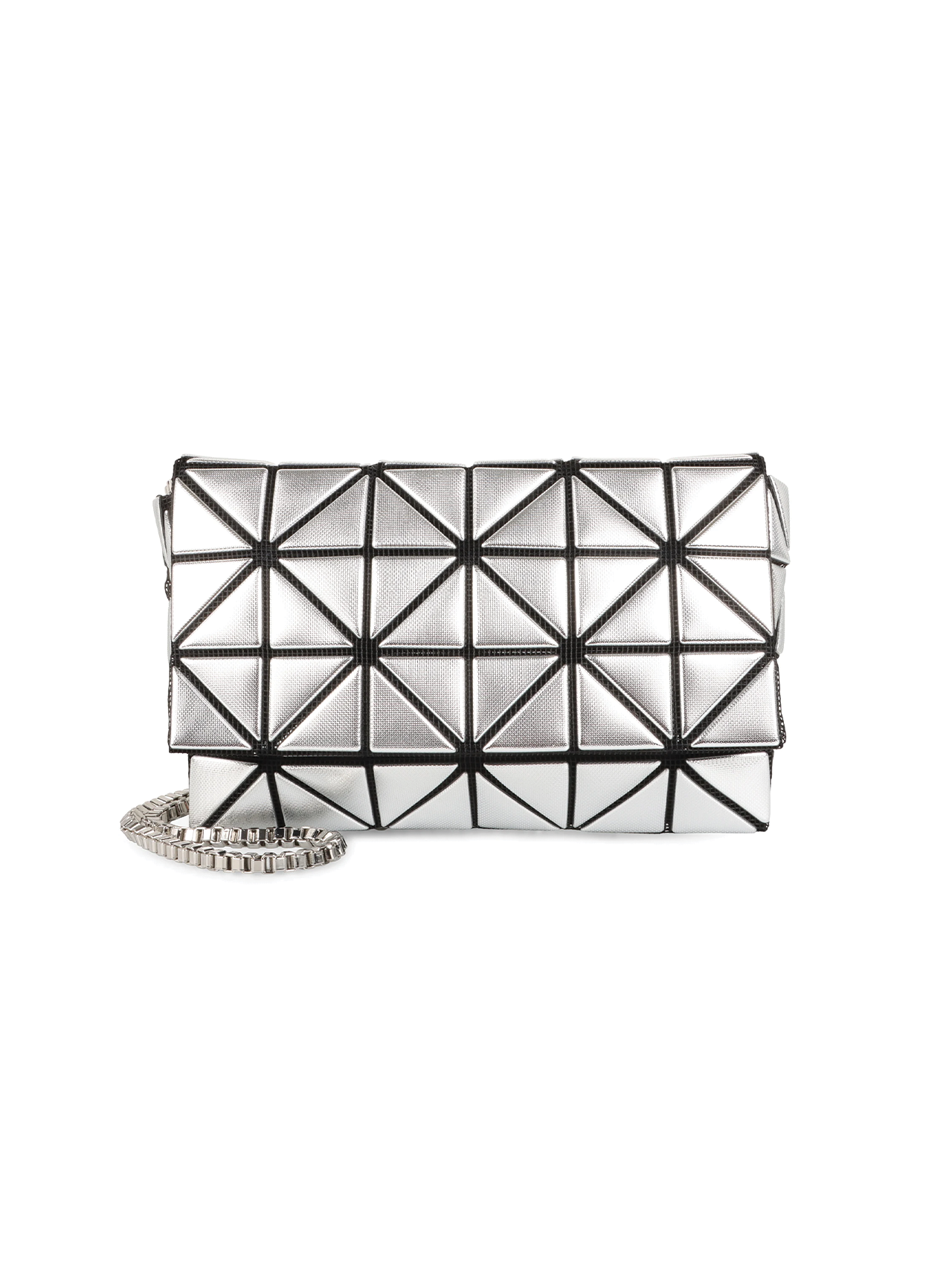 Bao Bao Issey Miyake Silver Platinum Coffret Crossbody