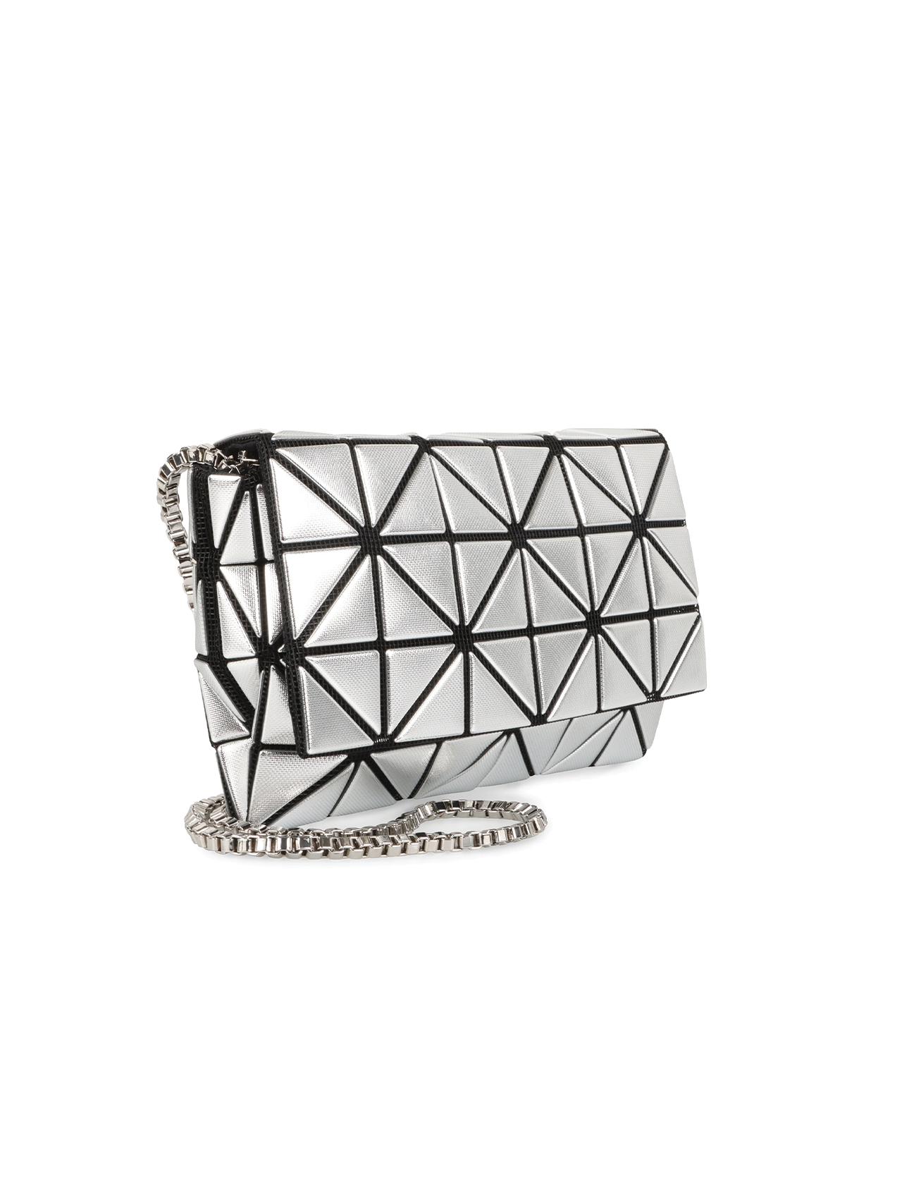 Bao Bao Issey Miyake Silver Platinum Coffret Crossbody