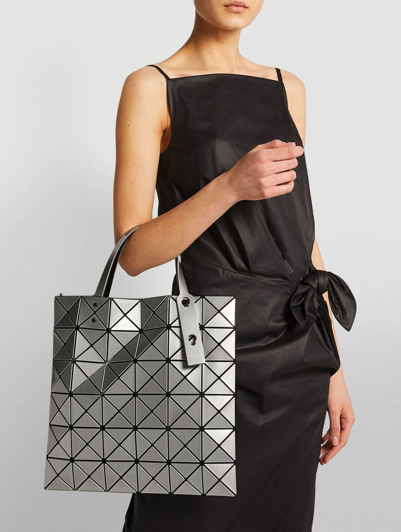 Bao Bao Issey Miyake Silver Lucent Tote