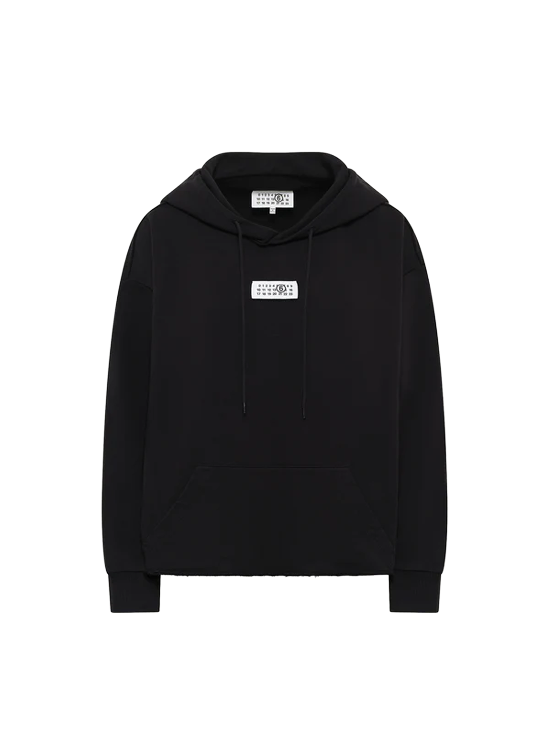 MM6 Black Numbers Patch Logo Hoodie