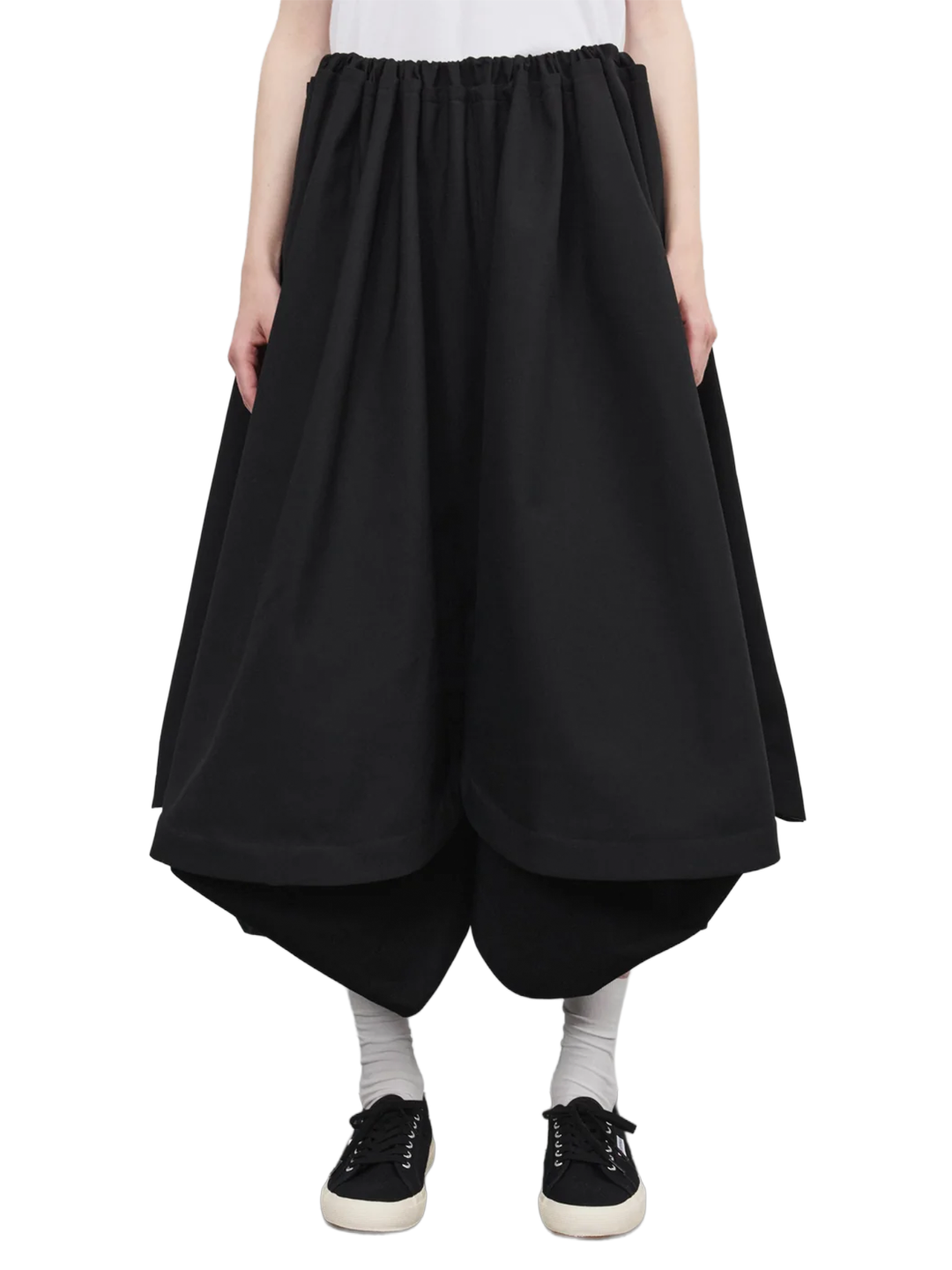 CDG TAO Black Runway Drop Crotch Pants
