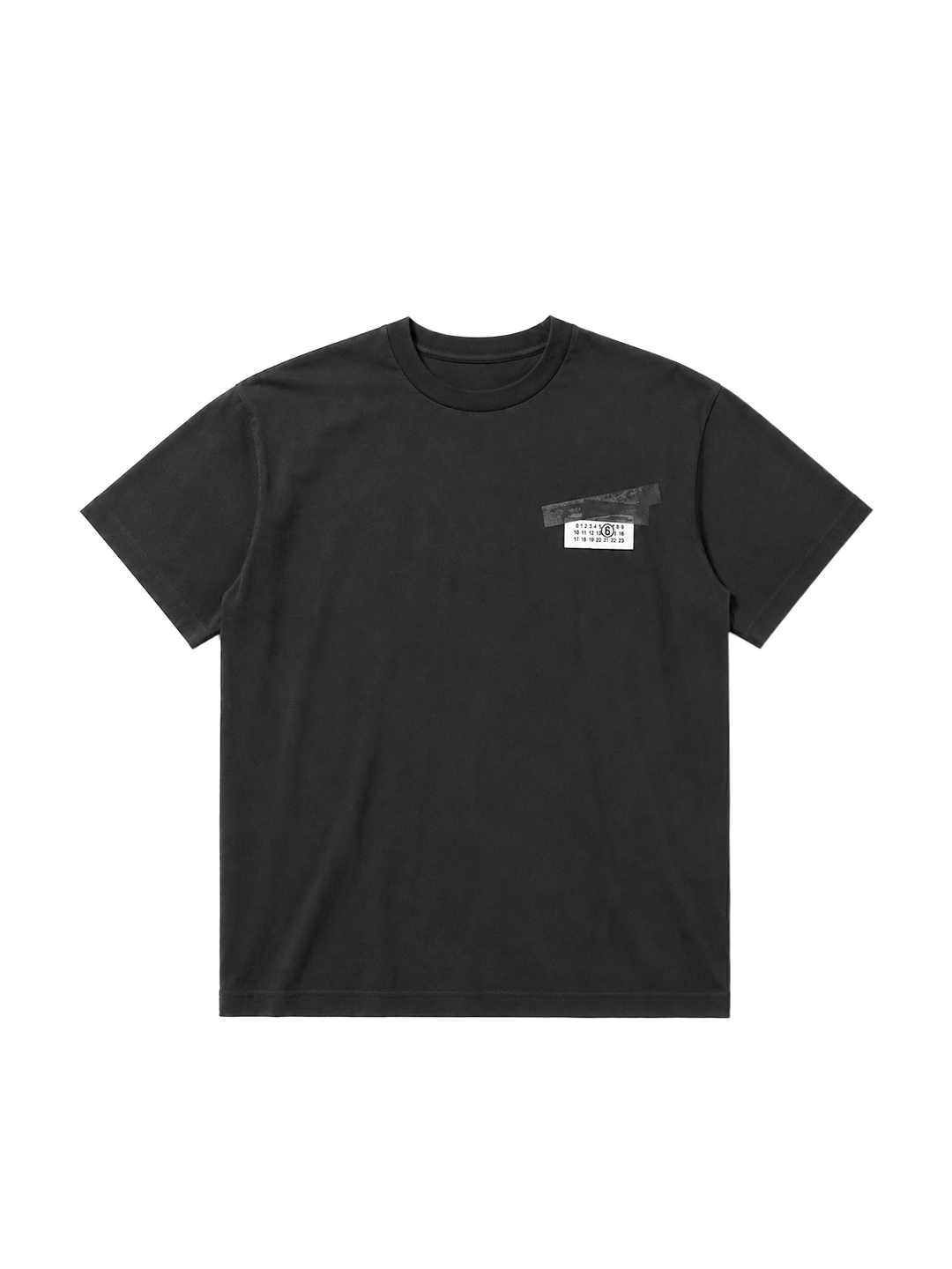 MM6 Black Taped Logo Tshirt