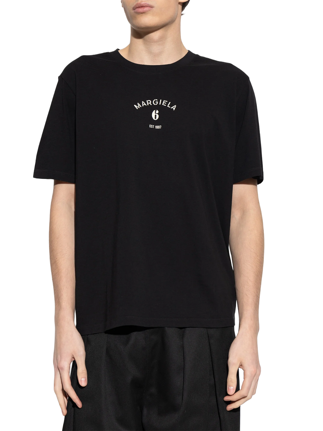 MM6 Black Margiela 6 Printed T-shirt