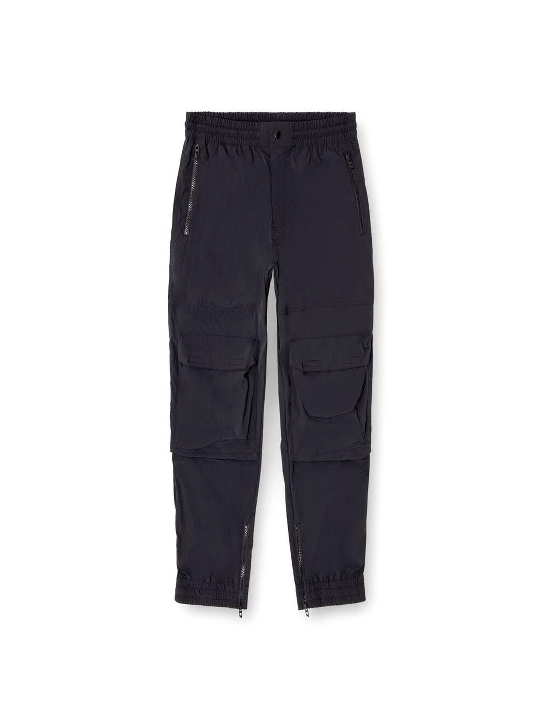 Diesel Black Nylon Cargo Pants