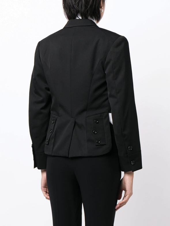 CDG CDG Black Double Breasted Cropped Blazer