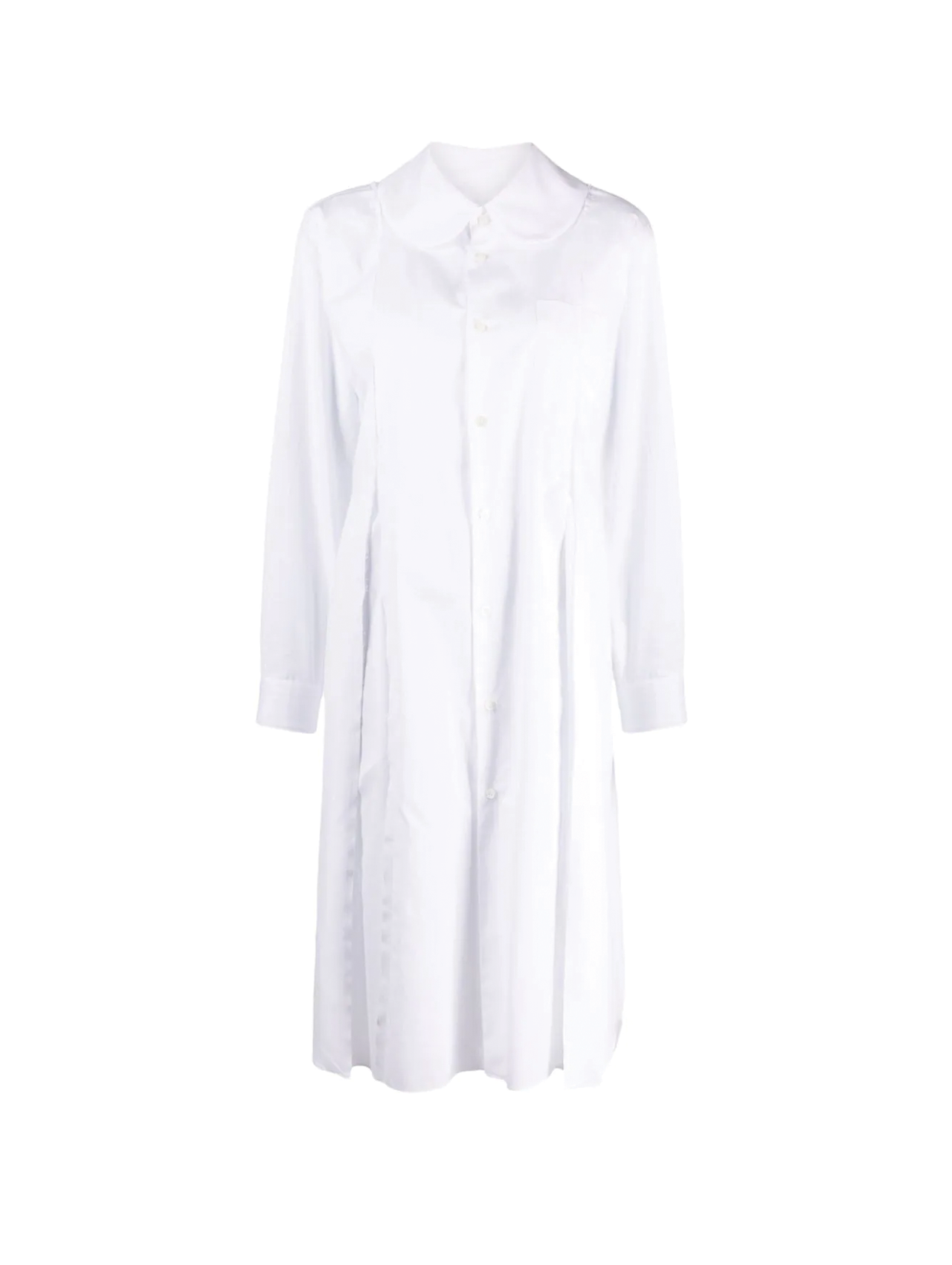 CDG CDG White Peter Pan Collar Shirt Dress