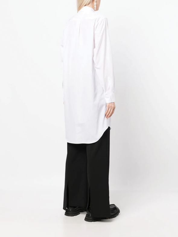 CDG CDG White Long Cotton Blouse