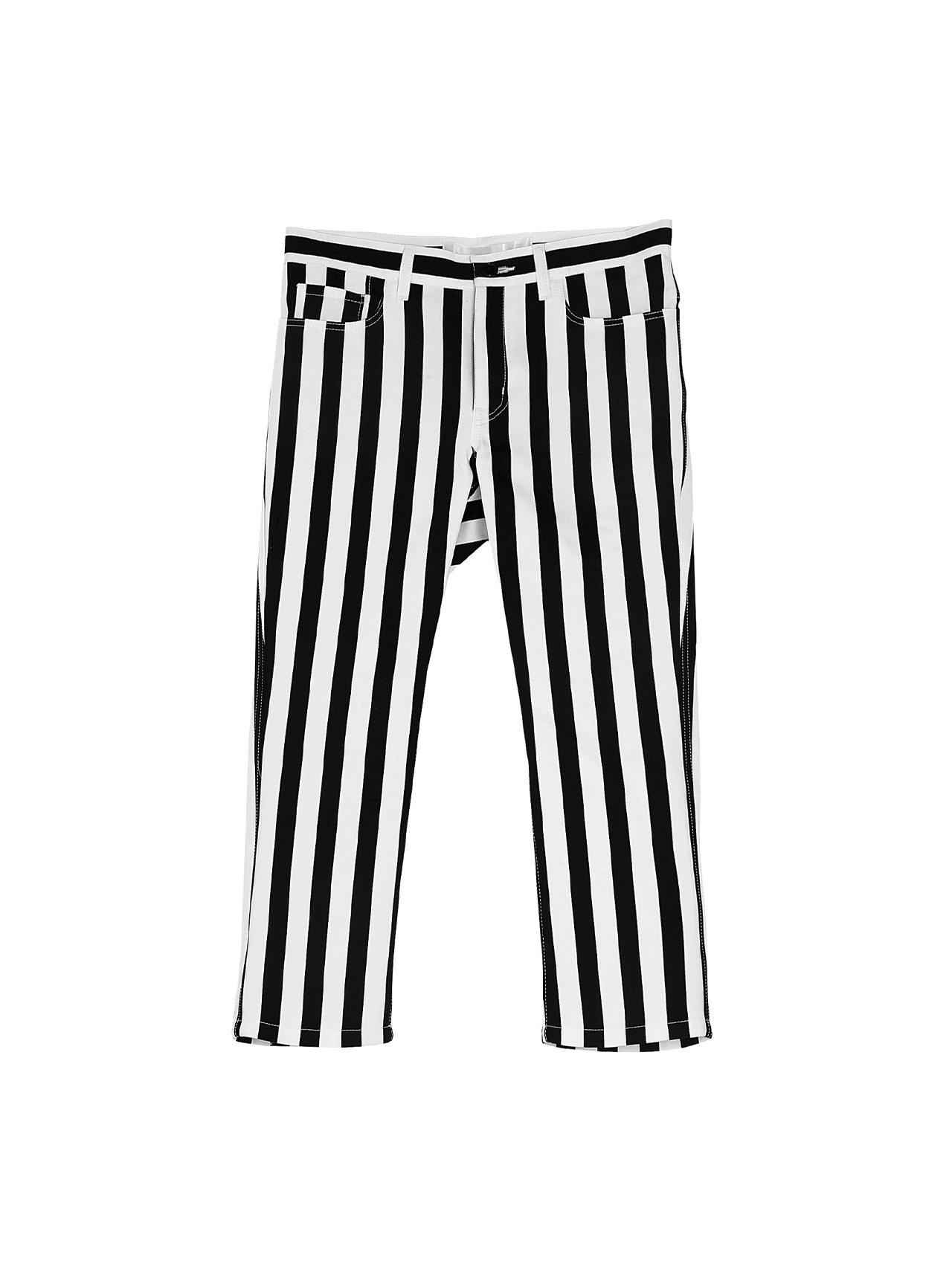 CDG TAO Black/White Striped Pants