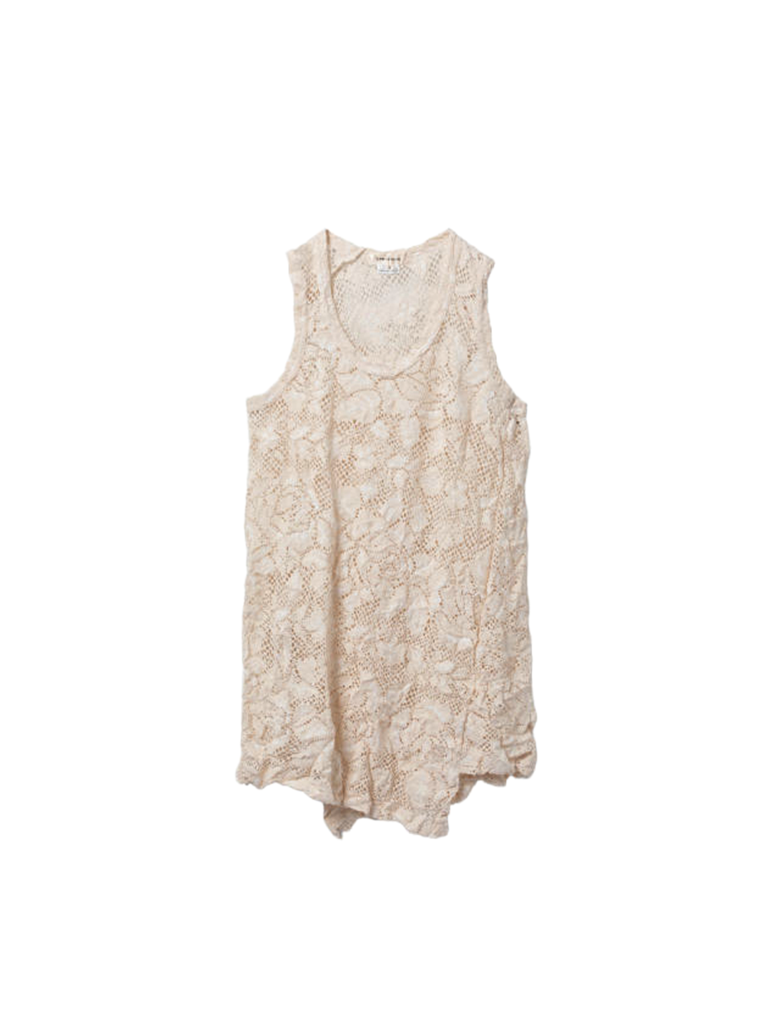 Comme Des Garçons Ivory Floral lace Top