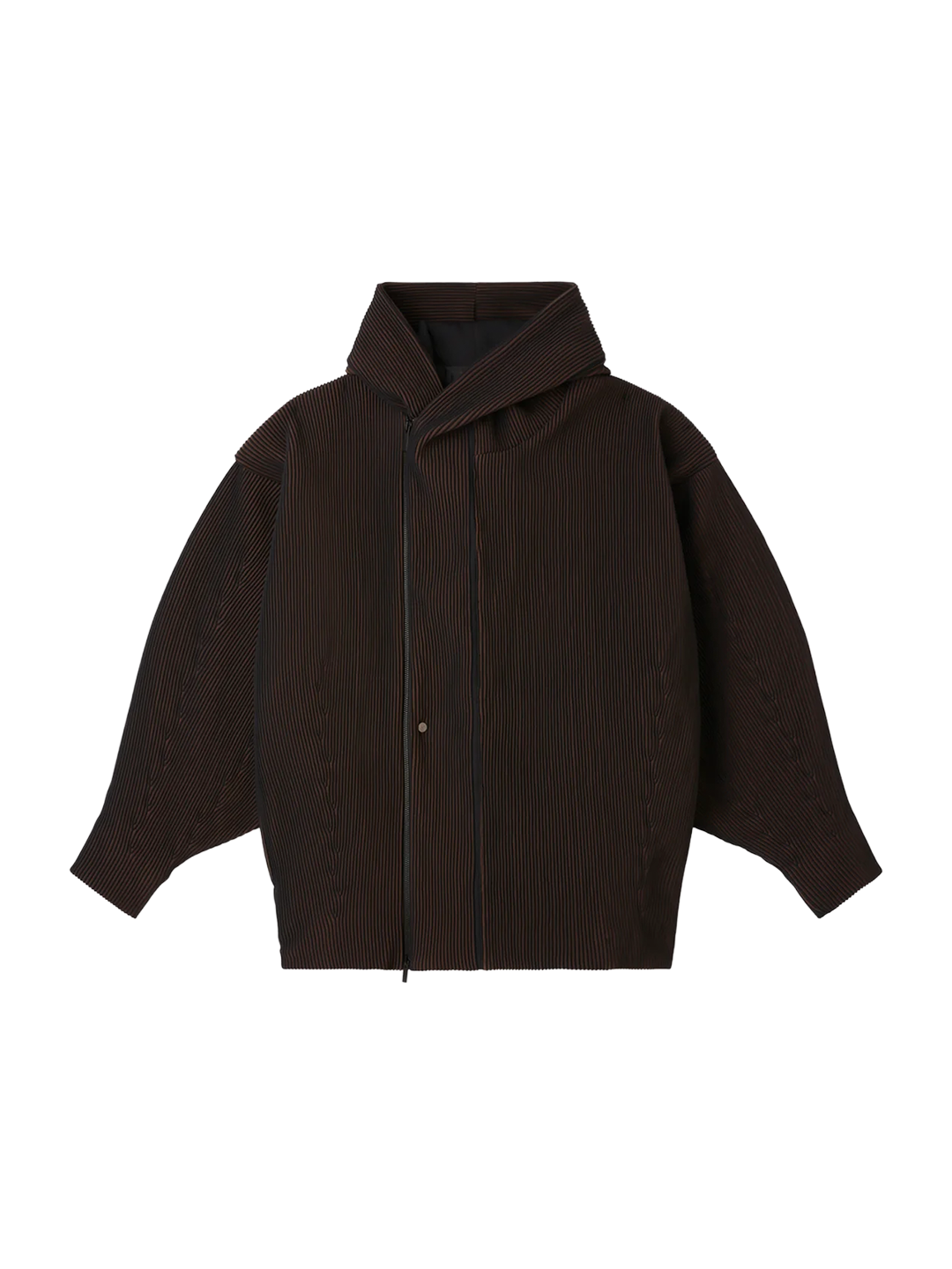CFCL Coffee Padded Hypha Hoodie Bomber Jacket